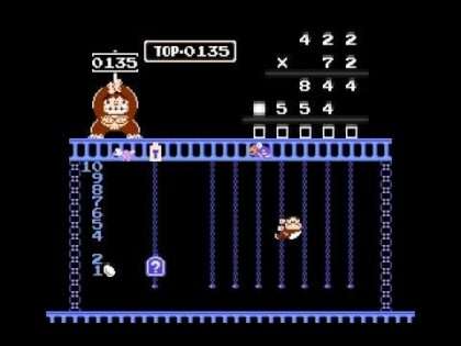 ドンキーコングＪｒ．の算数遊び