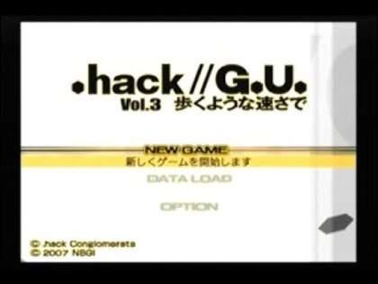.hack//G.U. Vol.3 歩くような速さで