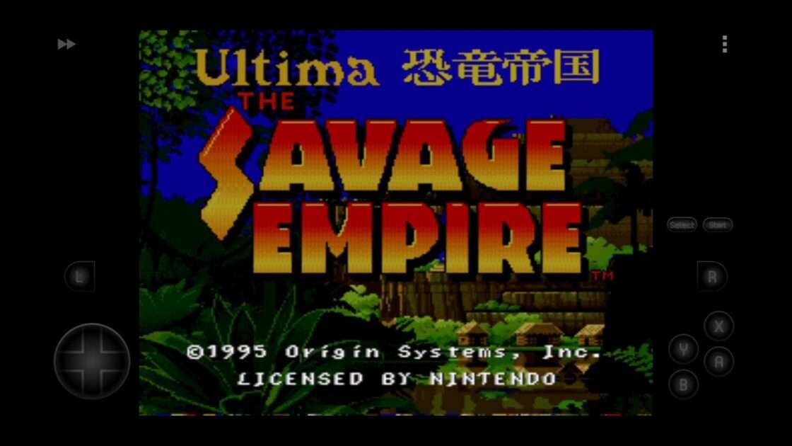 【SFC】ウルティマ 恐竜帝国 THE SAVAGE EMPIRE