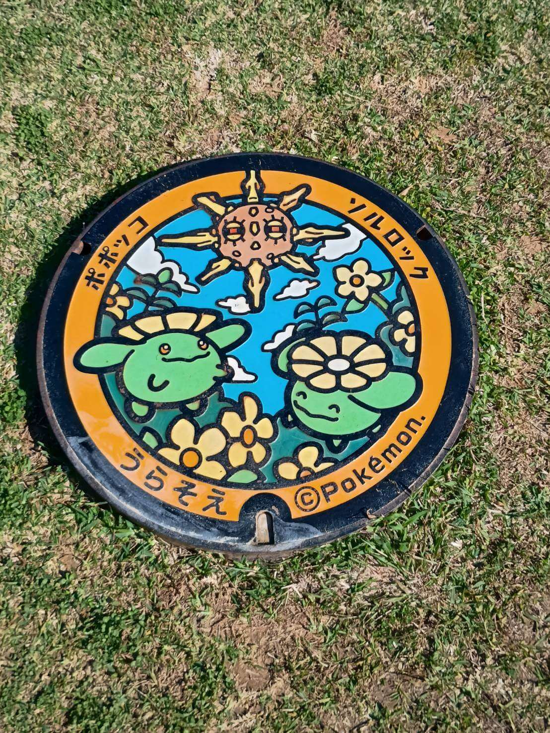 ポケふた　沖縄デザイン。ポポッコとソルロック。浦添